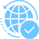 Verified world icon design